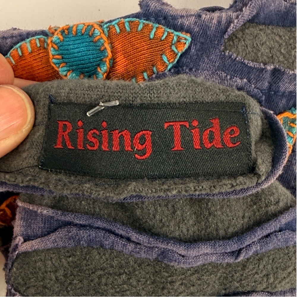 Boho Embroidered Fingerless Gloves Colorful with Floral Design 100% Cotton - Picture 6 of 8